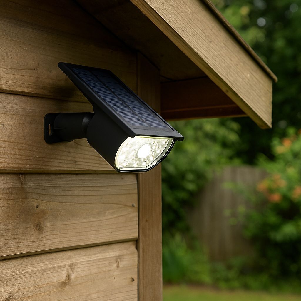 Faretto solare per piantagione - GALIX - G2603 - 300 lumen Doppia illuminazione (disponibile opzione lampada da parete) - Sensore di movimento