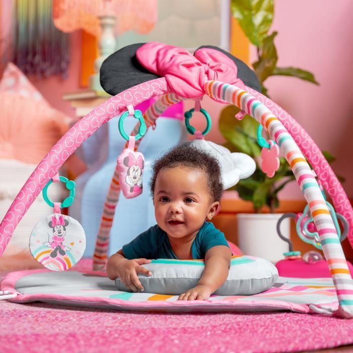 Tappeto gioco Disney Baby MINNIE MOUSE - BRIGHT STARTS - Forever Besties - Con musica e luci - Rosa - Neonati e altro