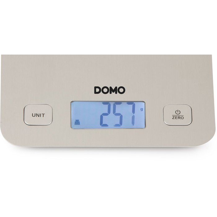 DOMO DO9239W - Bilancia culinaria elettronica - Tara - Auto stop - Fino a 1 grammo - Piatto di pesata in acciaio inox