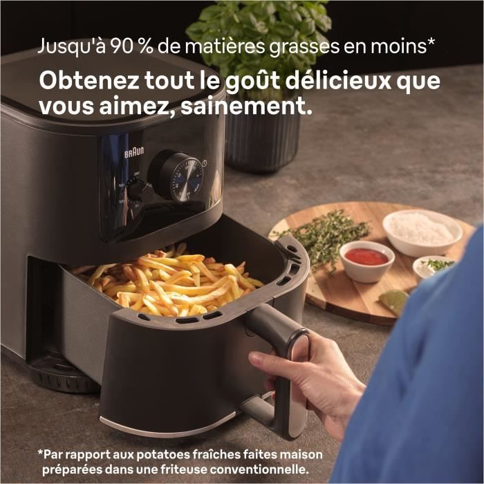 Friggitrice ad aria - BRAUN - MultiFry 3 - 1500 W - 4,3 L - Nero