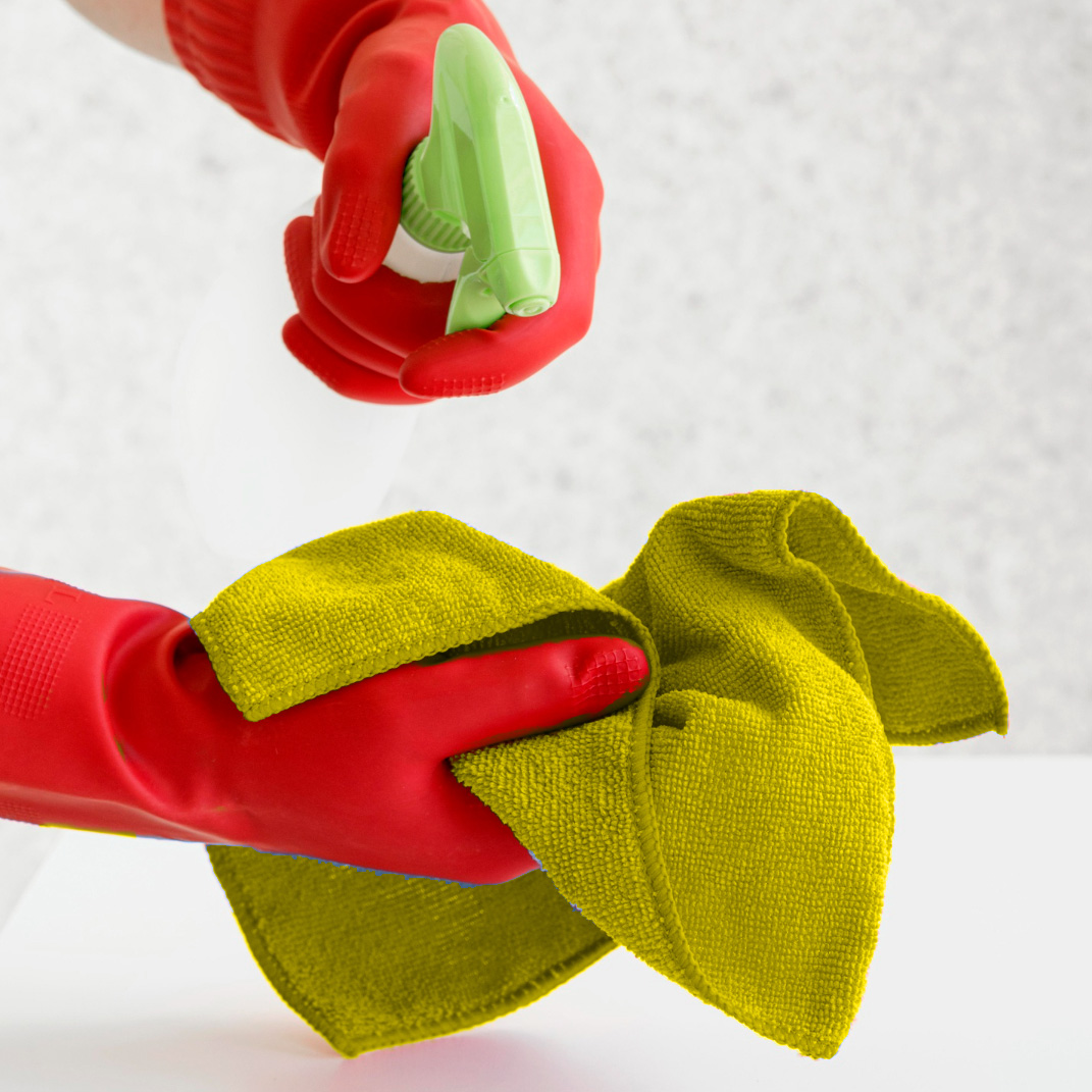 Chiffon en microfibre multifonctions jaune Allice