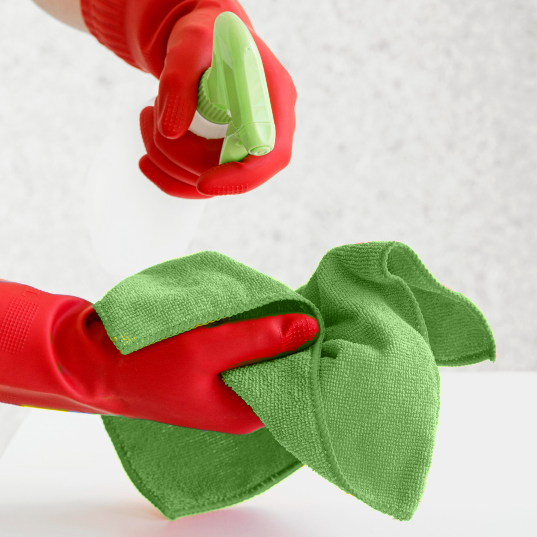 Chiffon multifonctions en microfibre vert Allice