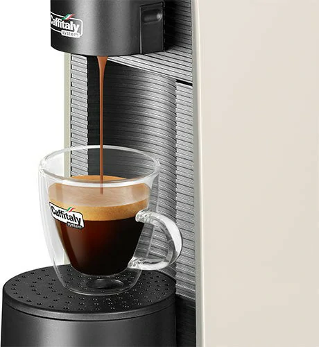 Caffitaly Volta Macchina da caffè con 96 capsule e kit pulizia - Bianca