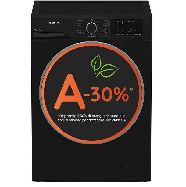 HOTPOINT WASHING MACHINE 10KG INVER/VAP A -30% 1400GIRI BLACK HB 103B CARE IT