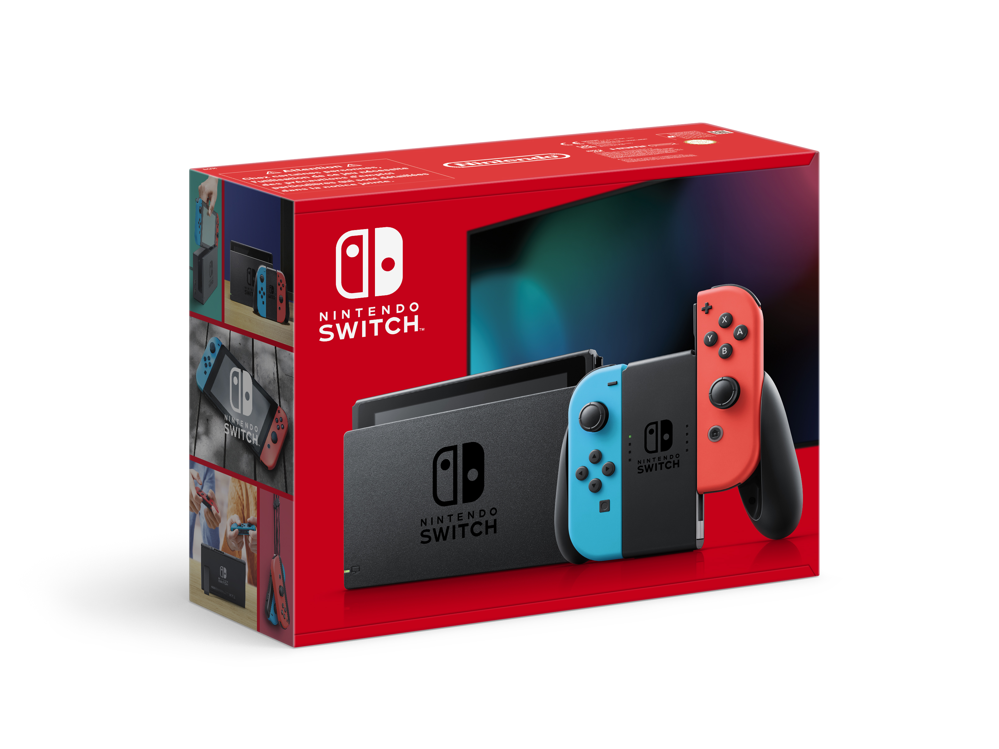 NINTENDO SWITCH CONSOLE JOYCON RED/BLUE NEW IT