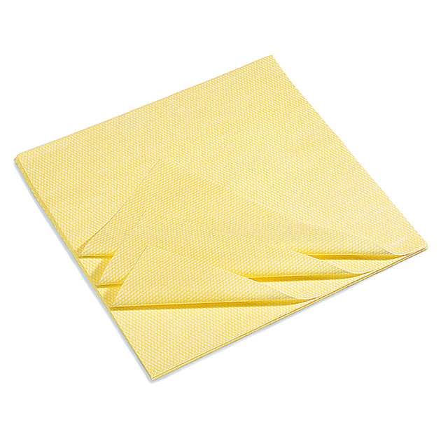 Tissu en viscose antistatique jaune 28 x 62 cm, paquet de 100