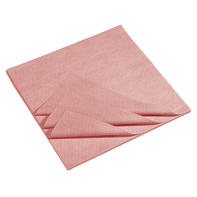 Tissu en viscose antistatique rouge 25x42 cm