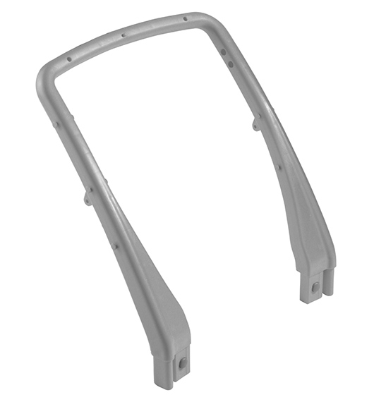 Poignée en U en plastique gris pour chariot de nettoyage Nick 15 L et 25 L