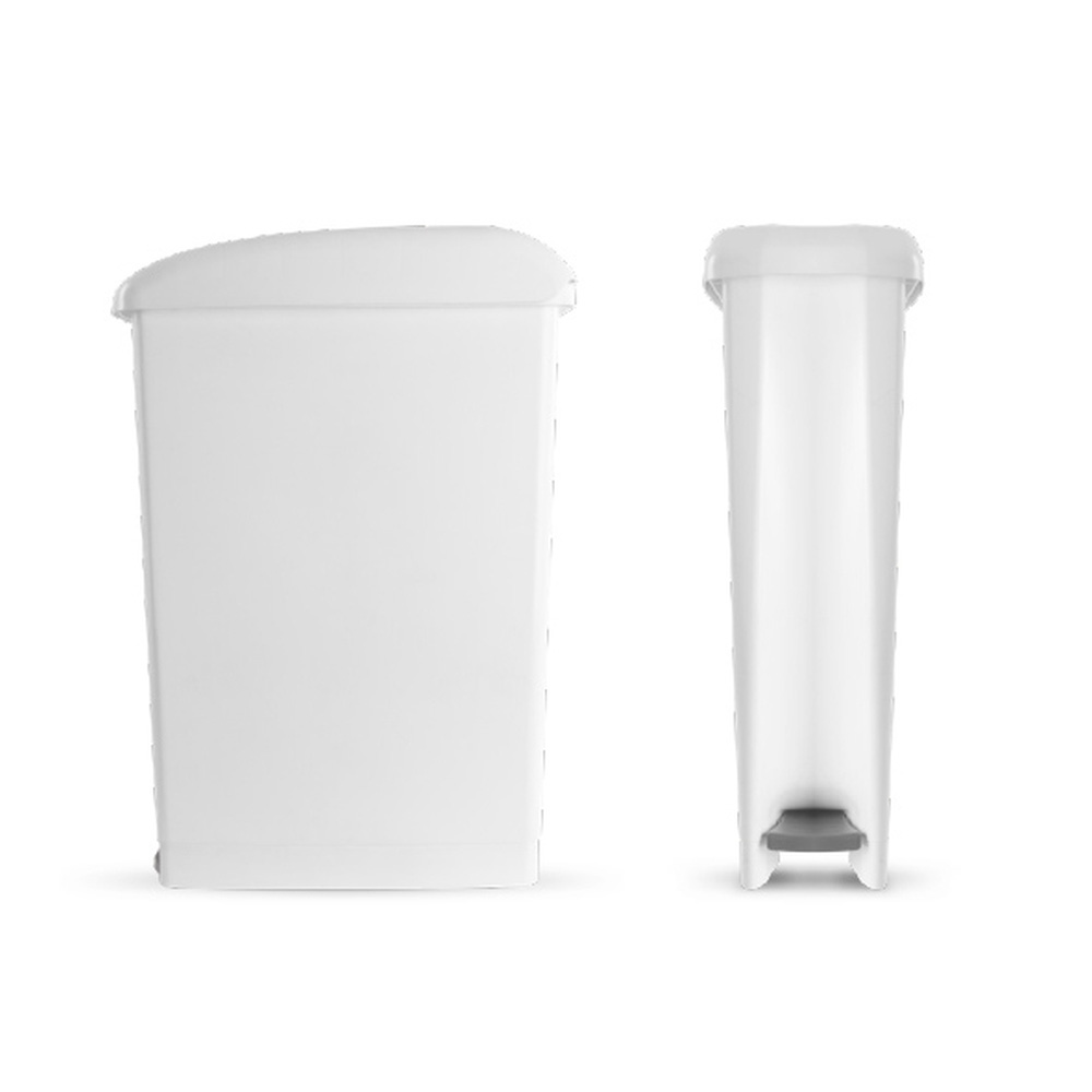 Poubelle à pédale 17 L avec couvercle et porte-sac