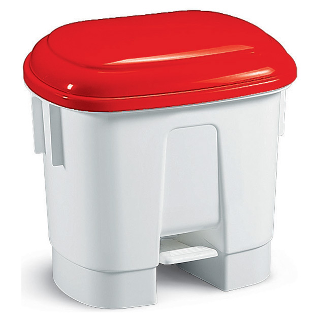 Poubelle Derby rouge de 30 litres