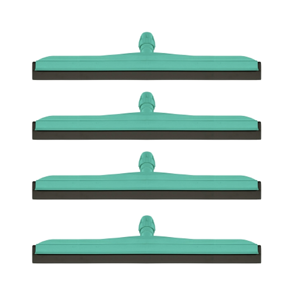 Boîte de 4 raclettes à sol de 35 cm à double lame noire