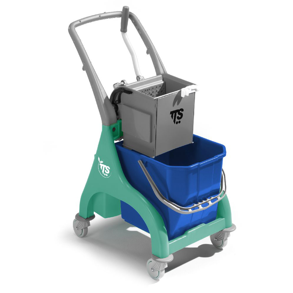 Chariot de nettoyage professionnel Nick Green de 25 litres avec essoreuse O-Key