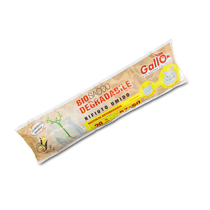 Rouleau de 20 biobags pour déchets humides mesurant 52 x 60 cm