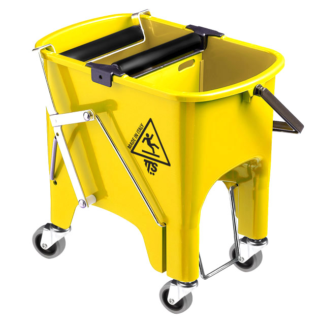 Seau Squizzy Roll jaune 15 litres