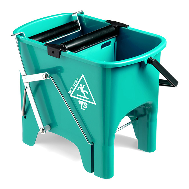 Seau Squizzy vert de 15 litres