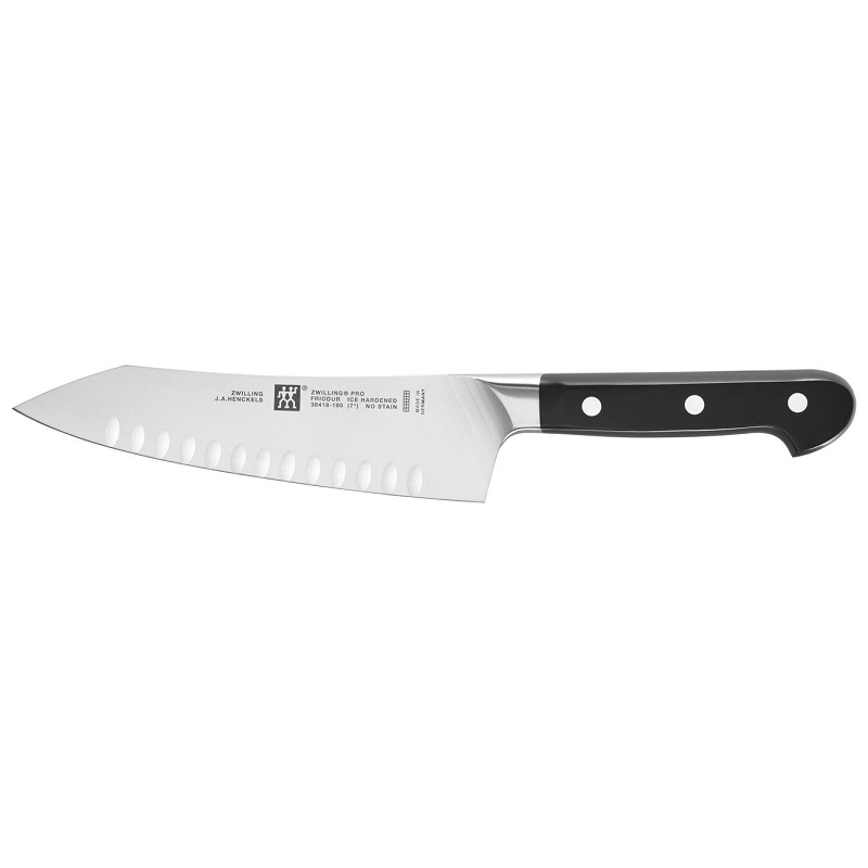 Couteau Santoku à bascule Zwilling Pro 18 cm (bord creux)