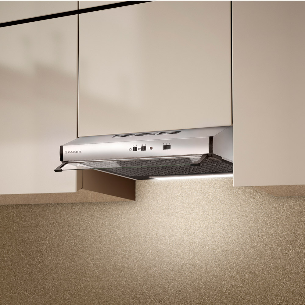 Hotte de cuisine encastrée sous armoire 2740 SRM 90 cm, acier inoxydable, double moteur