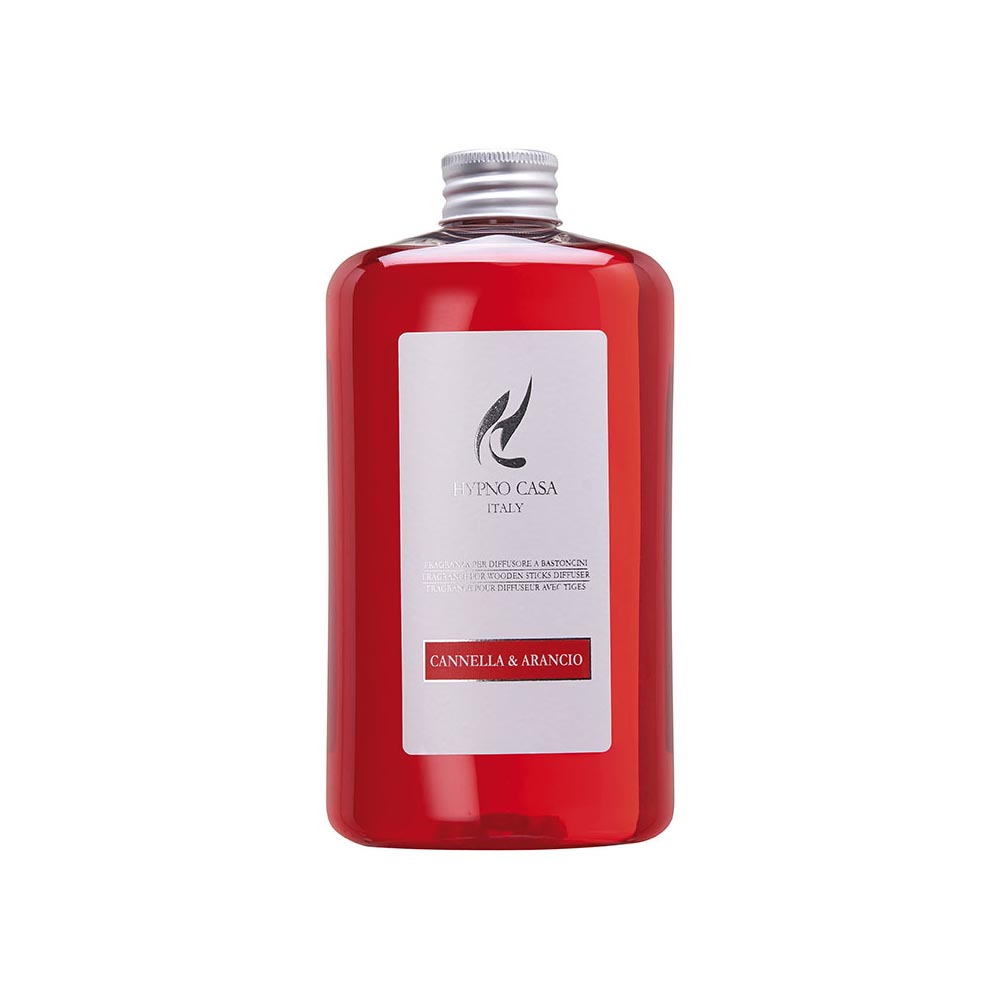 Recharge colorée pour diffuseur en bâtonnets à la cannelle et à l'orange 500 ml