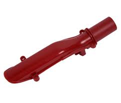 Extrémité du tube rouge