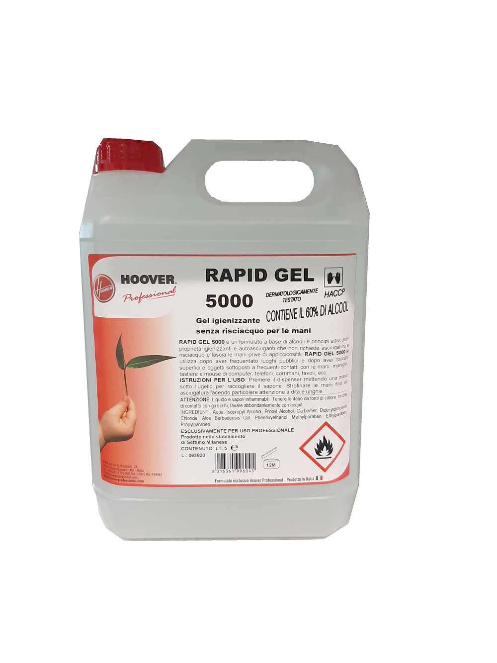 Désinfectant pour les mains Rapid Gel 5000 5 L