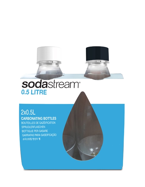 Bouteilles à fusible en plastique de 0,5 L, lot de 2