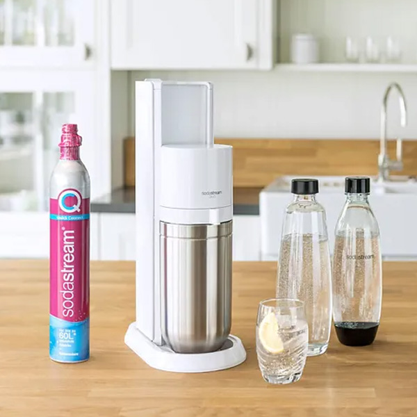 SodaStream Duo White avec deux bouteilles