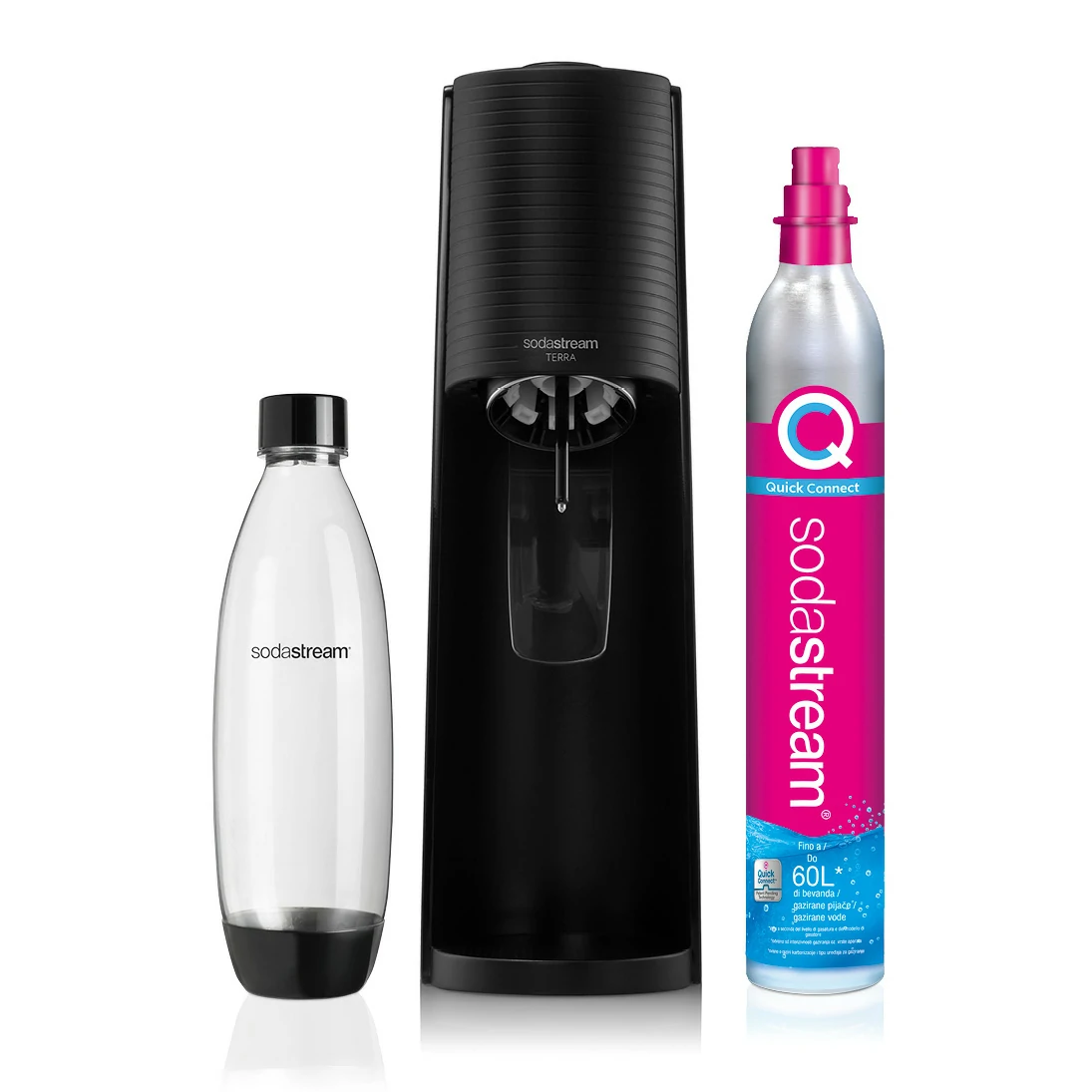 Carbonateur noir Sodastream Terra