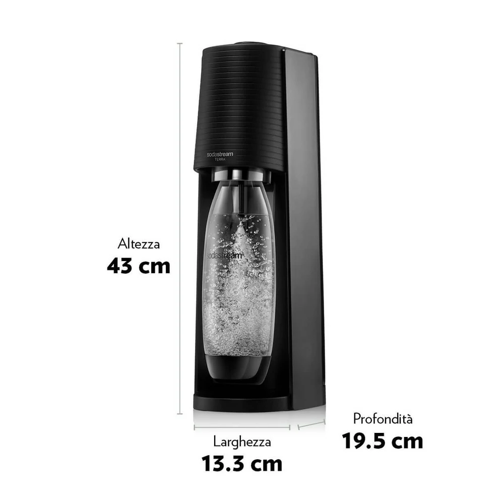 Carbonateur noir Sodastream Terra