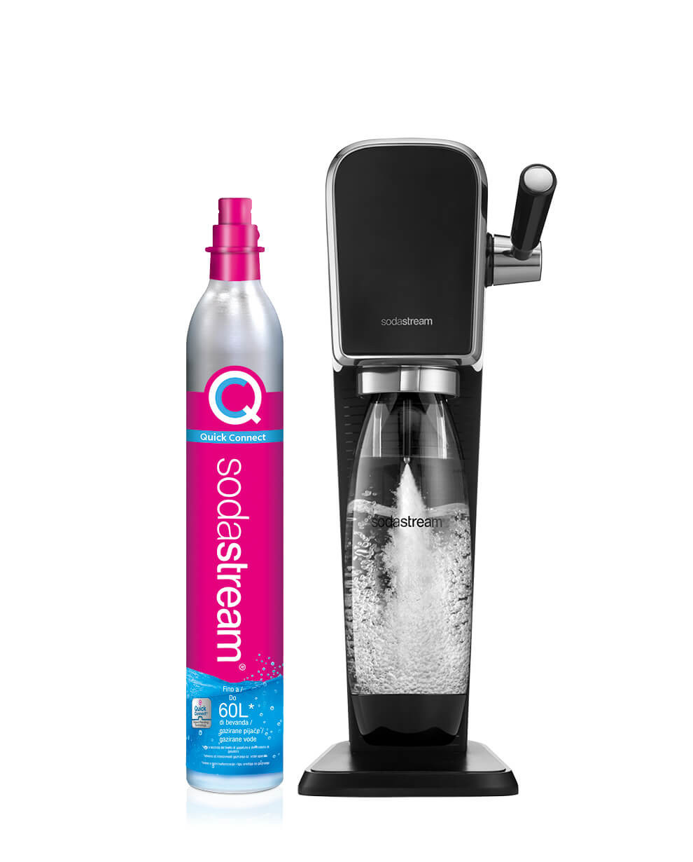 Carbonateur noir Sodastream Art avec bouteille