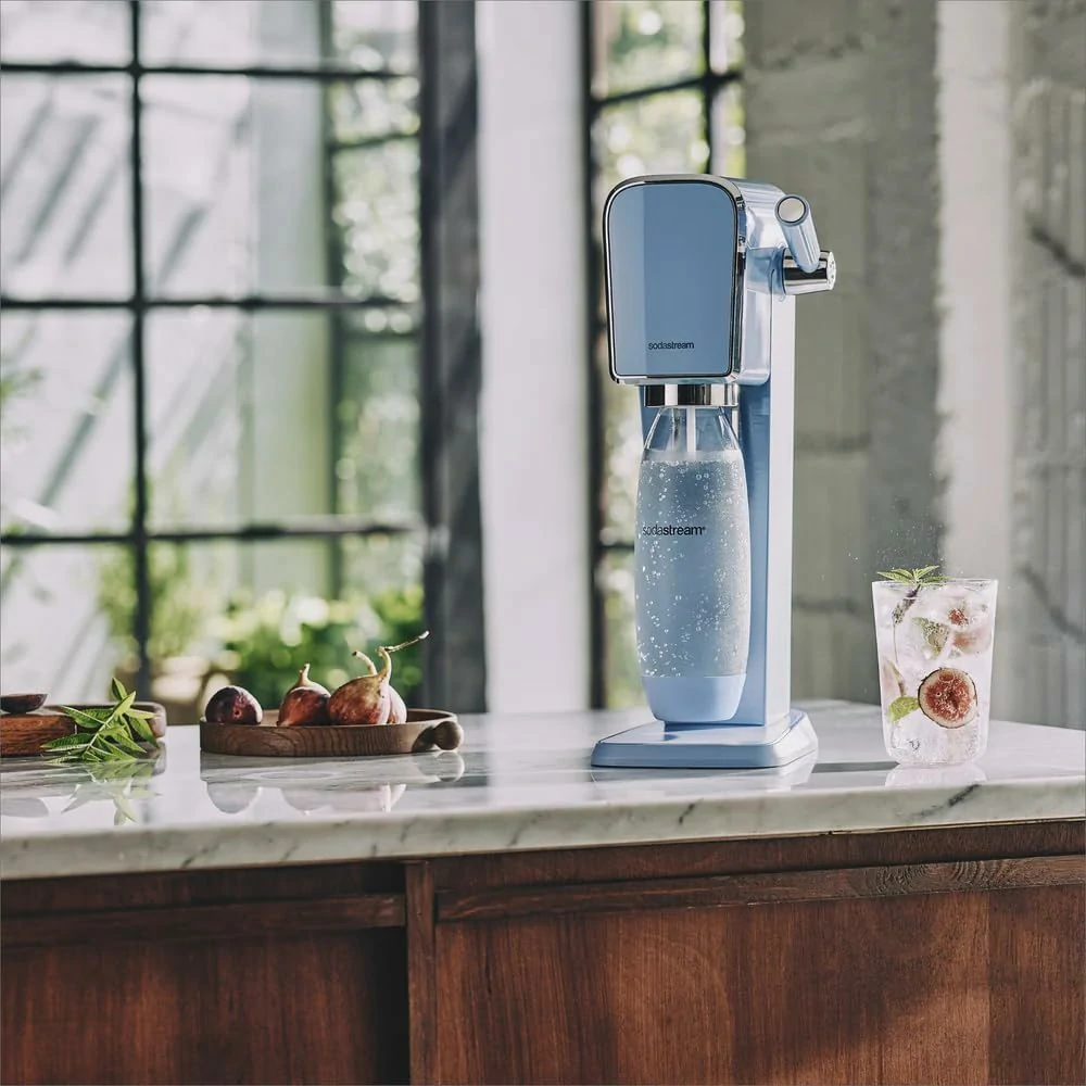 Carbonateur Sodastream Art Misty Blue avec bouteille Sodastream et recharge