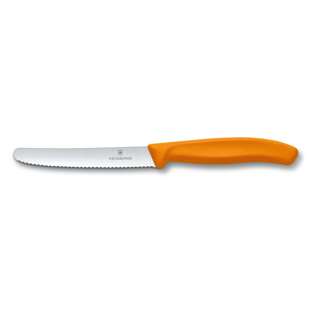 Couteau de table en carton ondulé orange - Victorinox Swissclassic