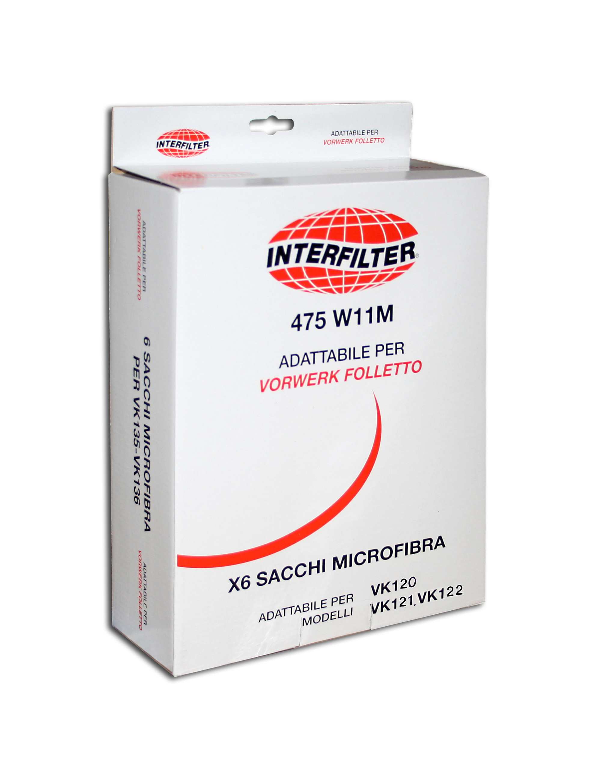 Pack de 8 sacs pour Folletto VK 120 - VK 121 - VK 122