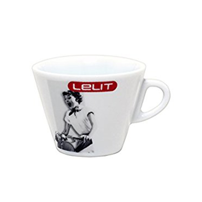 PL302 Lelit - lot de 6 tasses et soucoupes à cappuccino en porcelaine (190 cl)