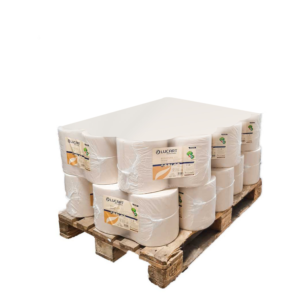 Emballage 12 paquets de 2 rouleaux de papier 800 déchirures Econatural 800 - Lucart