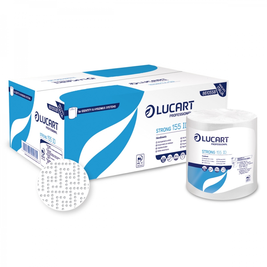 Emballage : 8 boîtes de serviettes en papier 2 épaisseurs Strong Blue 155 ID