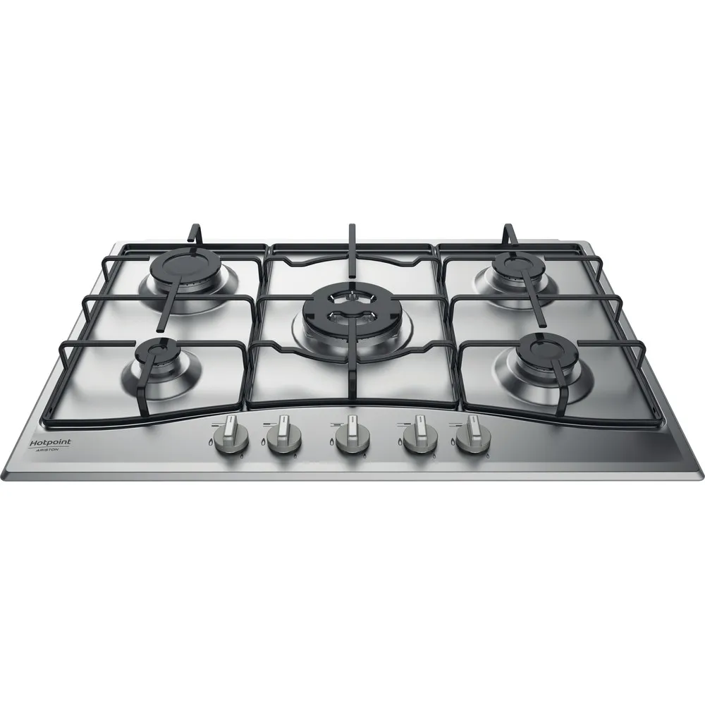 Cuisinière à gaz Hotpoint à 5 brûleurs PCN 752 T/IX/HAR 75 cm
