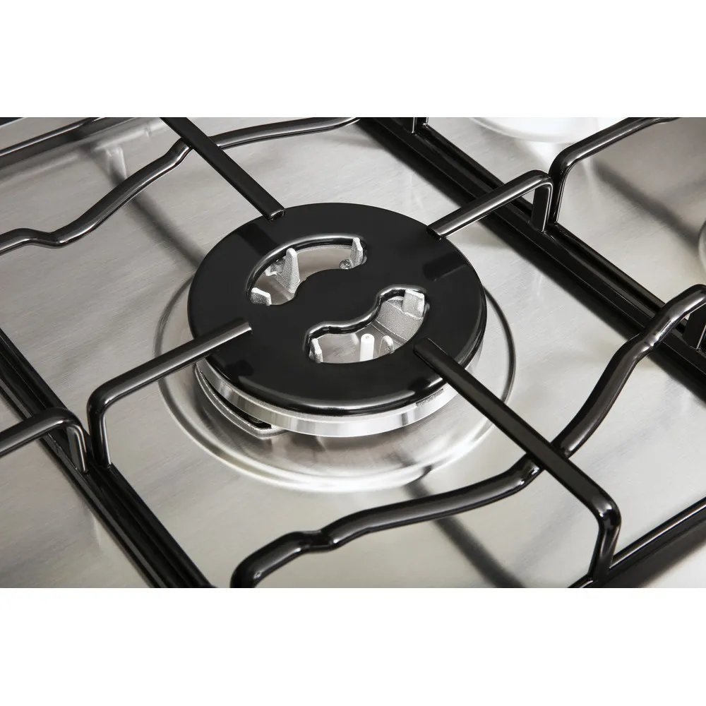 Cuisinière à gaz Hotpoint à 5 brûleurs PCN 752 T/IX/HAR 75 cm