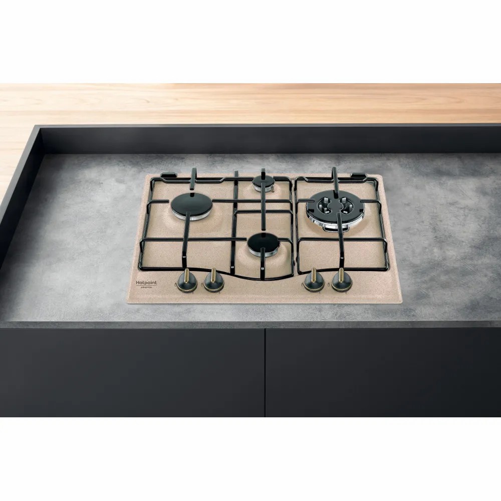 Table de cuisson à gaz Hotpoint à 4 brûleurs PCN 640T AV
