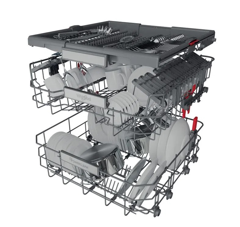 Lave-vaisselle encastré Whirlpool WIO3O41PL (acier inoxydable)