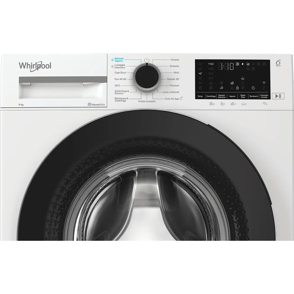 Machine à laver intelligente de 9 kg connectée au Wi-Fi Whirlpool WAM 99WB IT