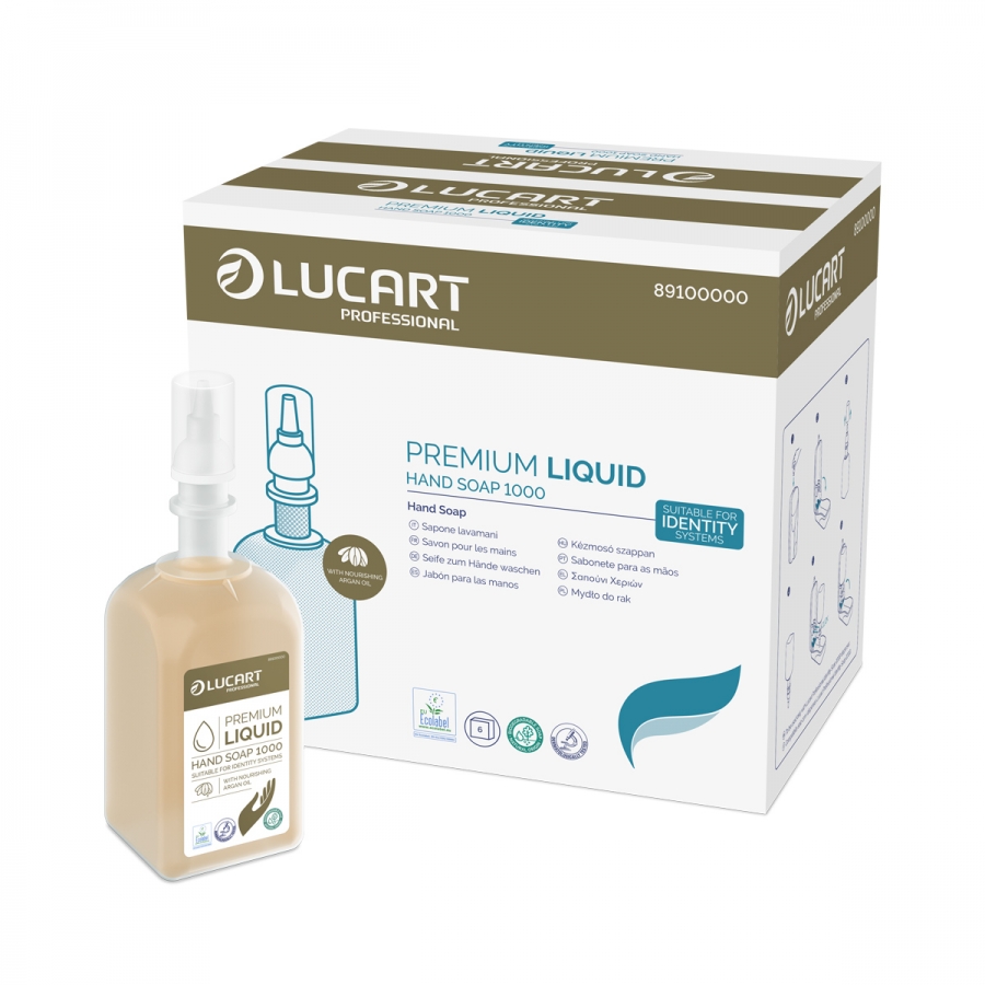 Recharge de savon liquide pour les mains Premium 1 litre