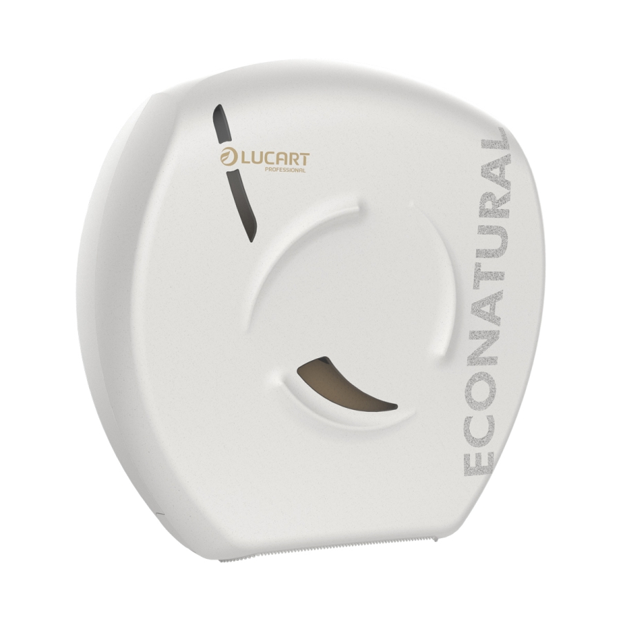 Distributeur de papier toilette en rouleau jumbo Econatural Flow blanc