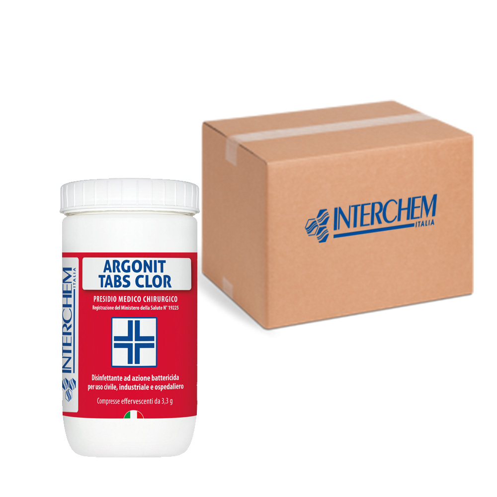 Boîte de 6 pièces de désinfectant en comprimés Argonit Tabs Clor
