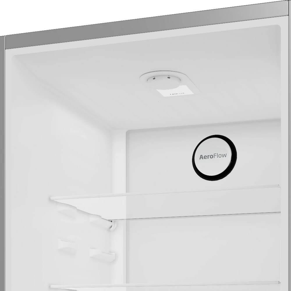 Réfrigérateur combiné en acier inoxydable Beko No Frost 367 LT 60CM B1RCNA364XB