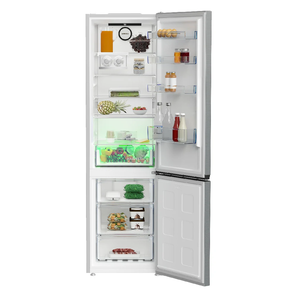 Réfrigérateur combiné Beko Total No Frost 407 LTMETAL LOOK B5RCNE405HXB