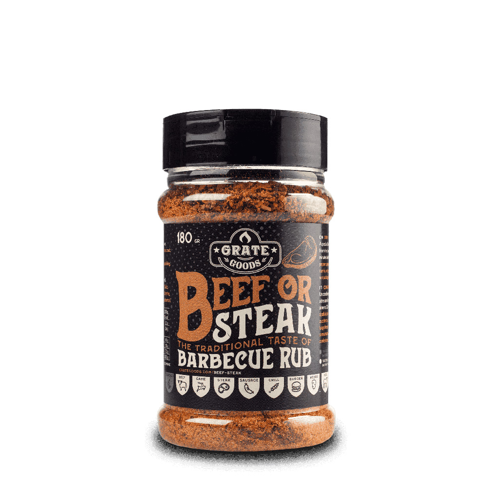 Frotter le bœuf ou le bifteck au barbecue 180 g de produits râpés