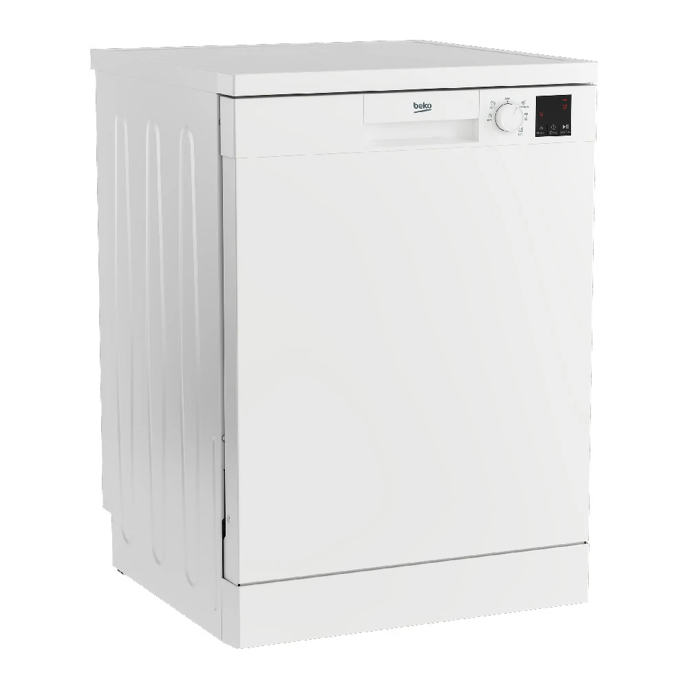 LAVE-VAISSELLE AUTOPORTANT COUVERT Beko 13 AVEC ÉCRAN BLANC DVN05320W