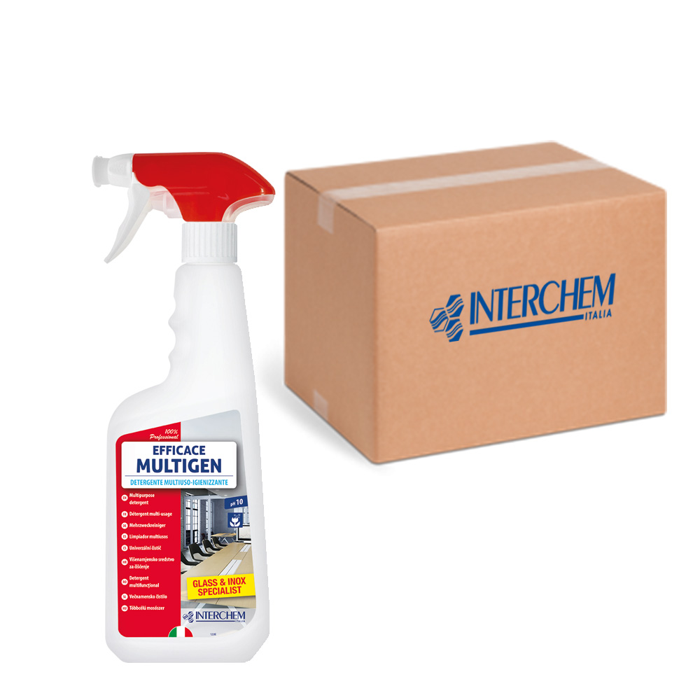 Boîte de 6 détergents multi-usages Effective Multigen sanitizing 750 ml