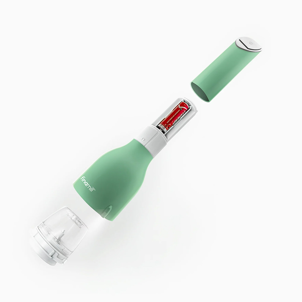 Moulin à épices électrique à batterie Finamill Sage avec 2 bacs