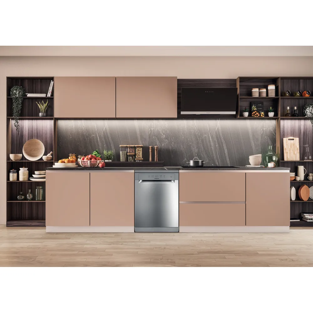 Lave-vaisselle autoportant Hotpoint 14 AVEC COUVERCLE ET INOX H2F HL626X